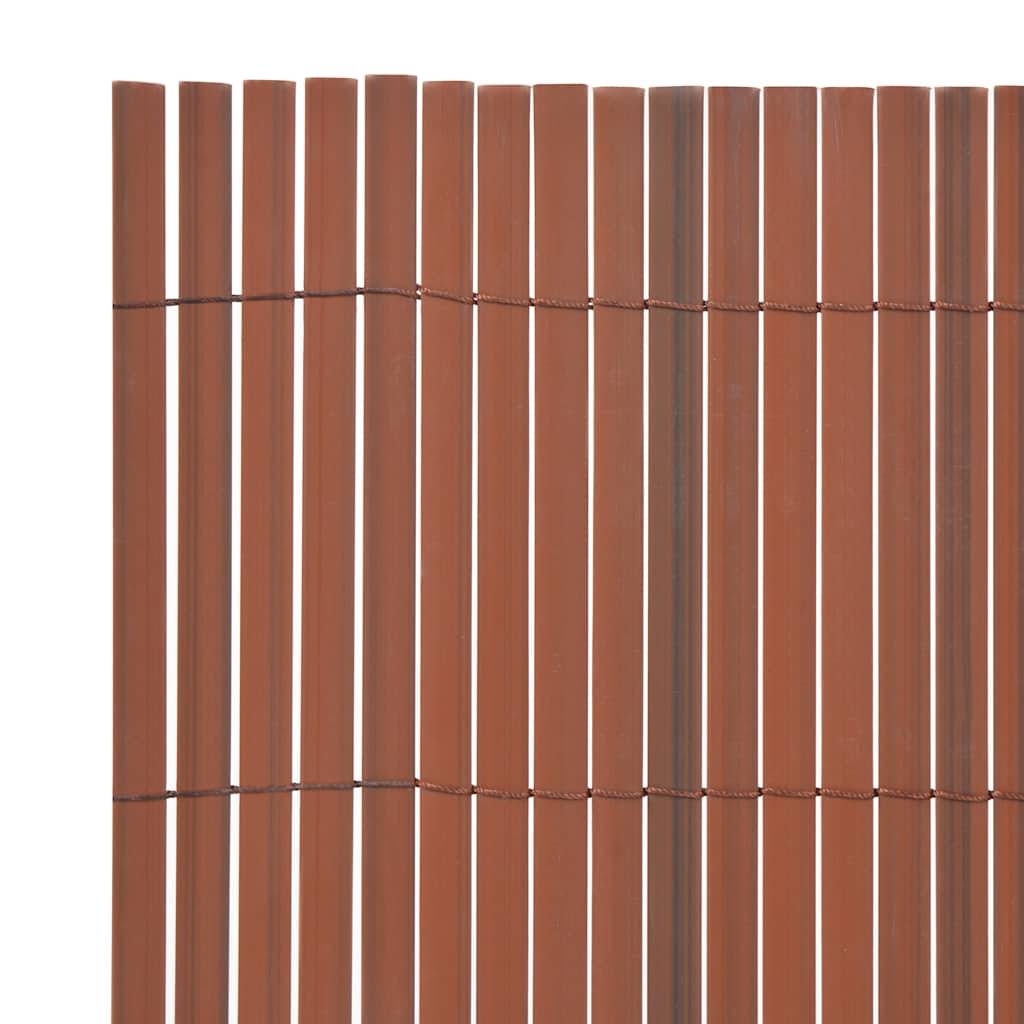 Clôture de jardin PVC Marron 90 x 500 cm - PANGIVO - Image 3