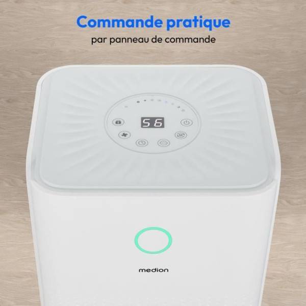 Déshumidificateur d'Air   - MEDION - 12L / jour - Capacité réservoir 2L - Image 5