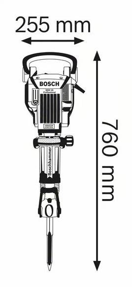 Bosch - Marteau piqueur BOSCH - GSH 16-28 Professional - 1750 W - 0611335000 - Image 2
