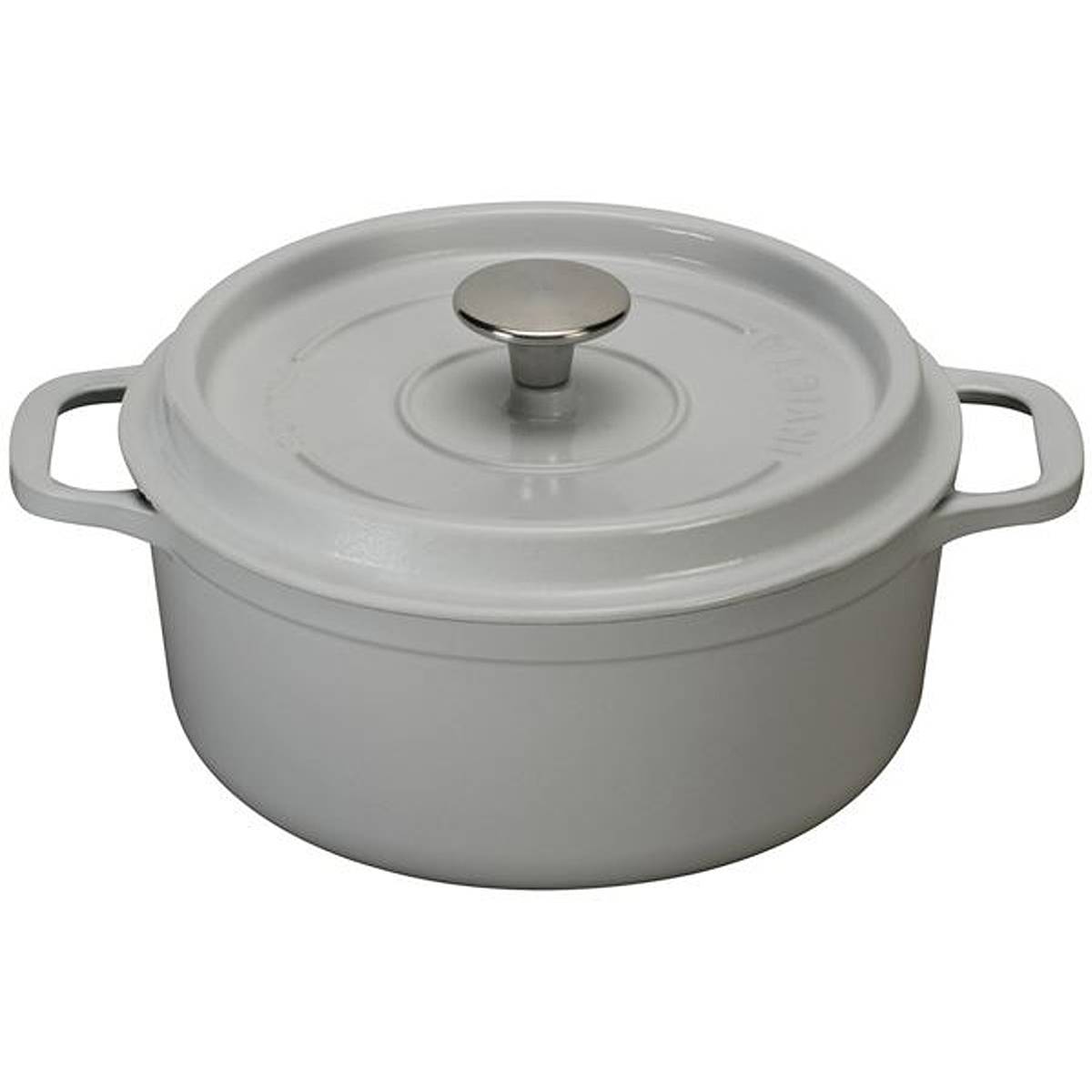 Invicta - Cocotte ronde en fonte émaillée 24cm gris 402242 Invicta