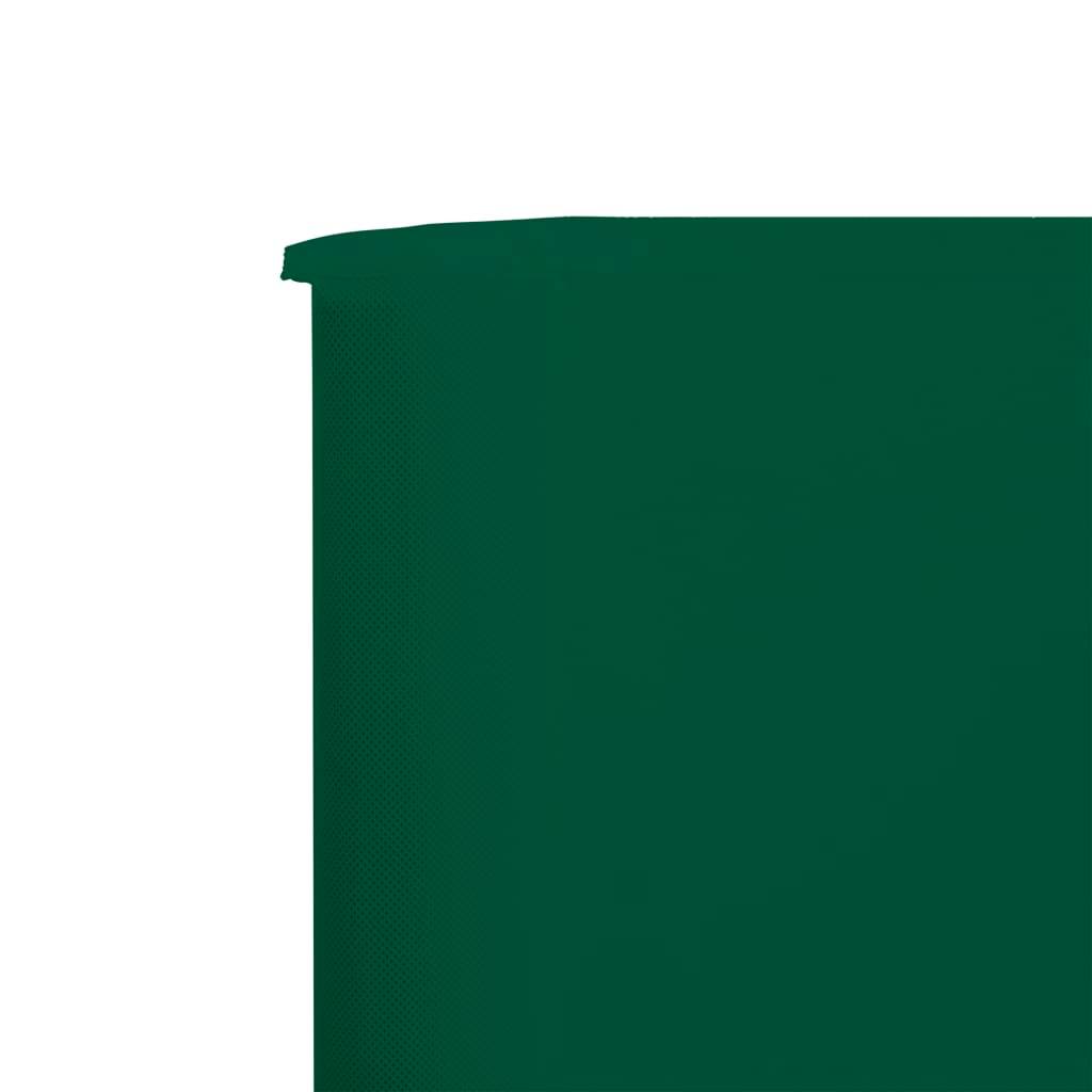 Helloshop26 - Brises-vue paravent 9 panneaux tissu 1200 x 160 cm vert - Image 4
