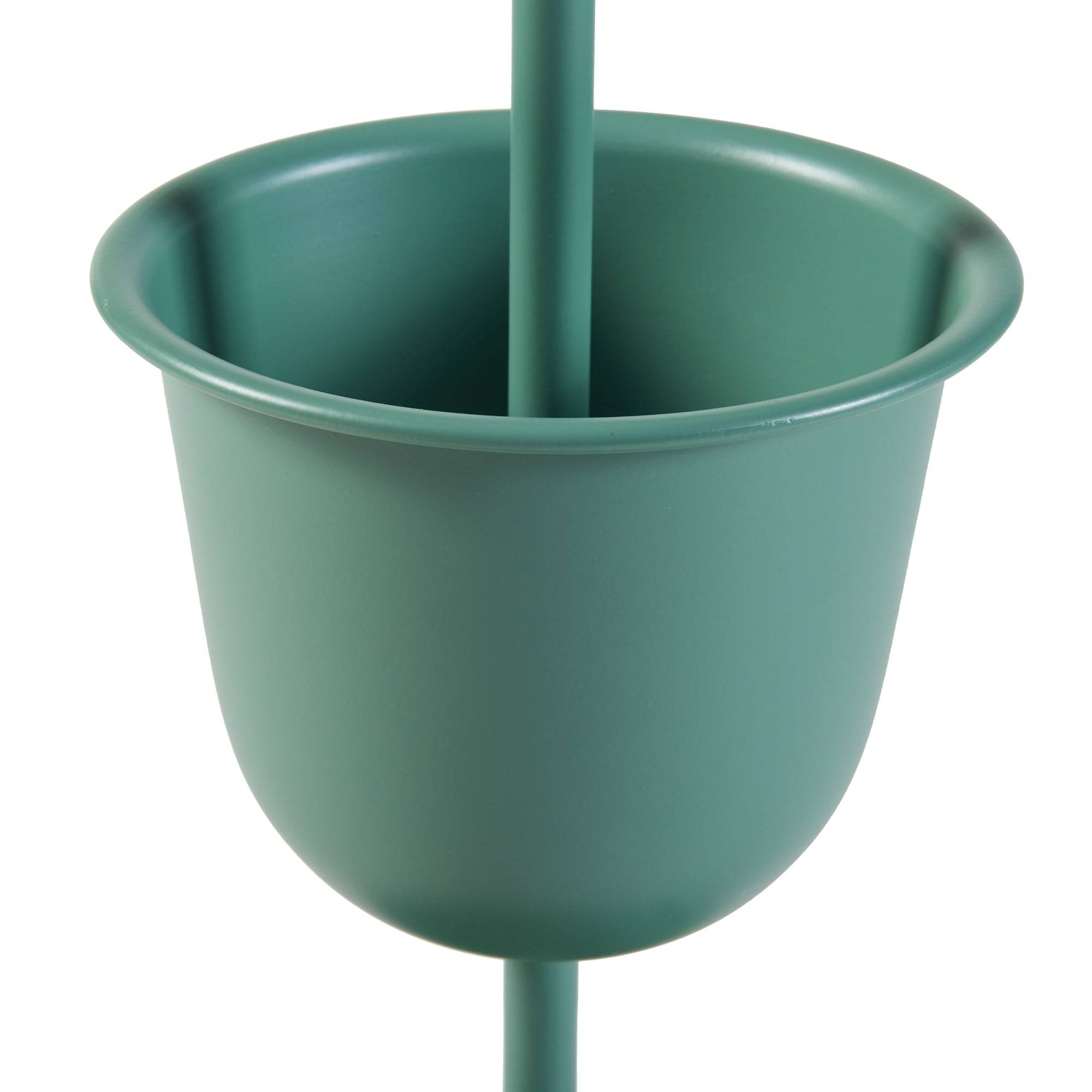 Porte-plantes style intemportel support 48 x 23 cm 1 cache-pot vert - Image 4