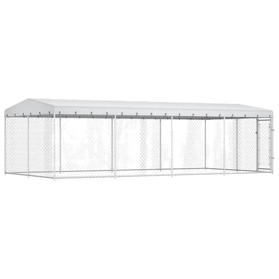 Vidaxl - Chenil extérieur avec toit pour chiens 7,6x3,8x2,3 m vidaXL 144937 - Image 5