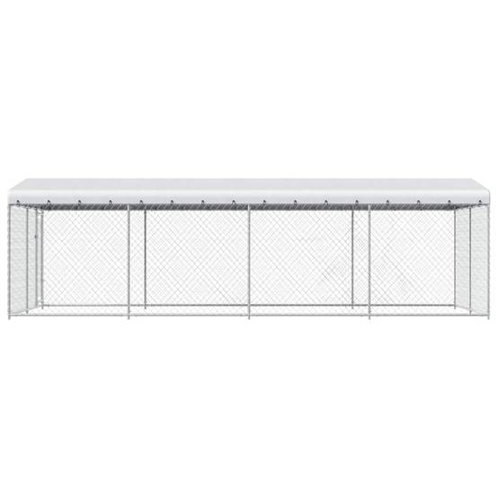 Vidaxl - Chenil extérieur avec toit pour chiens 7,6x3,8x2,3 m vidaXL 144937 - Image 4