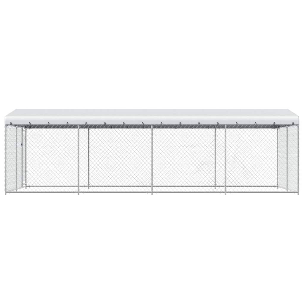 Vidaxl - Chenil extérieur avec toit pour chiens 7,6x3,8x2,3 m vidaXL 144937 - Image 4