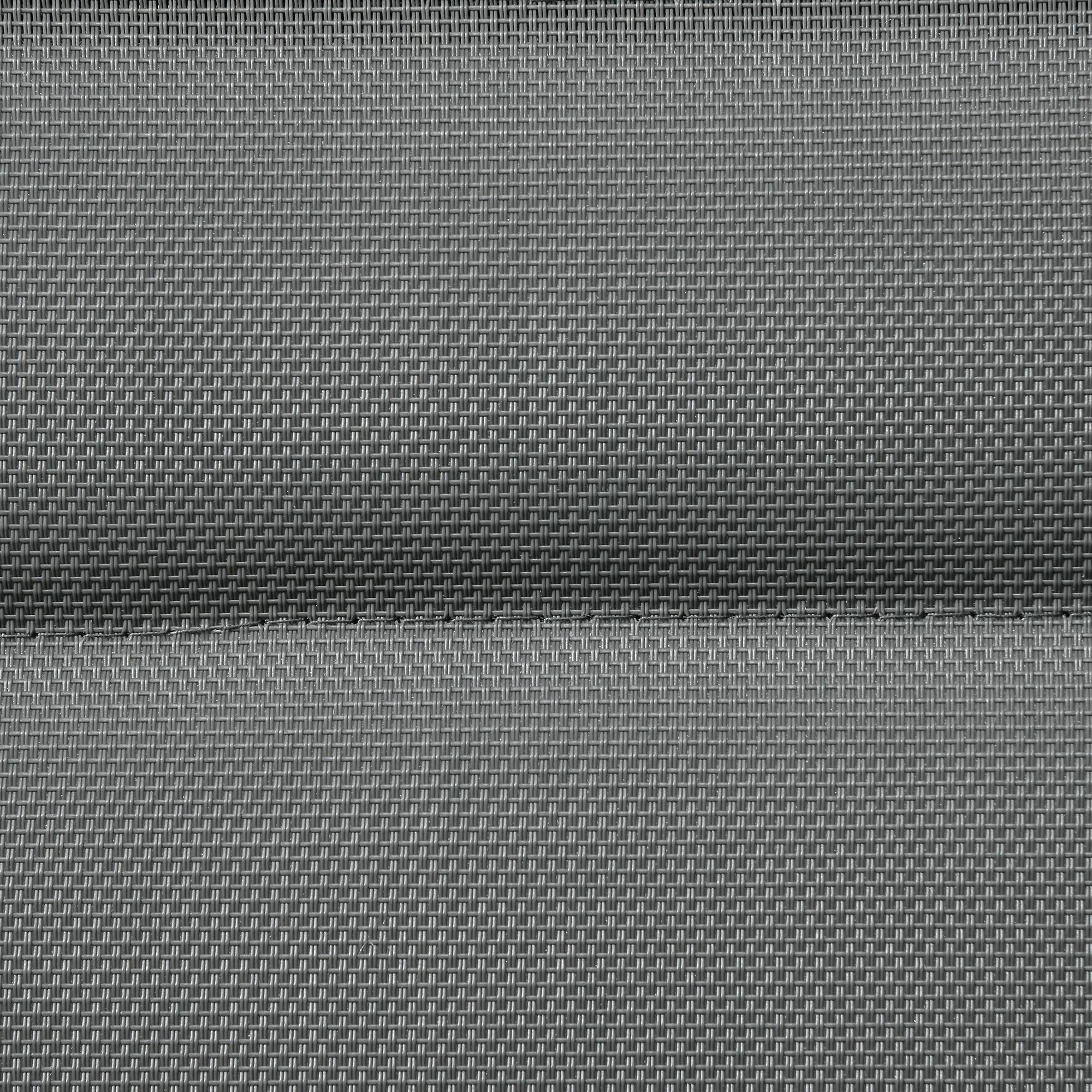 Salon de jardin en aluminium et textilène table extensible 8/12 personnes 12 chaises empilables gris - Image 9