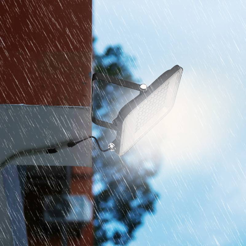 Xanlite - Projecteur mural noir LED IP65, 4500 lumens, conso 50W (éq 200W), Blanc chaud - PR50WMCEE - Image 2