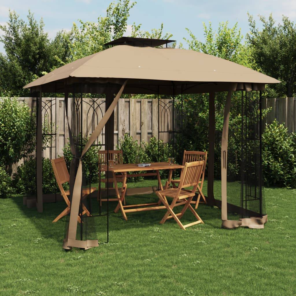 Prolenta Premium - Pergola acier taupe 2,94 x 2,94 x 2,7 m - Prolenta premium p3217.9 - Image 2