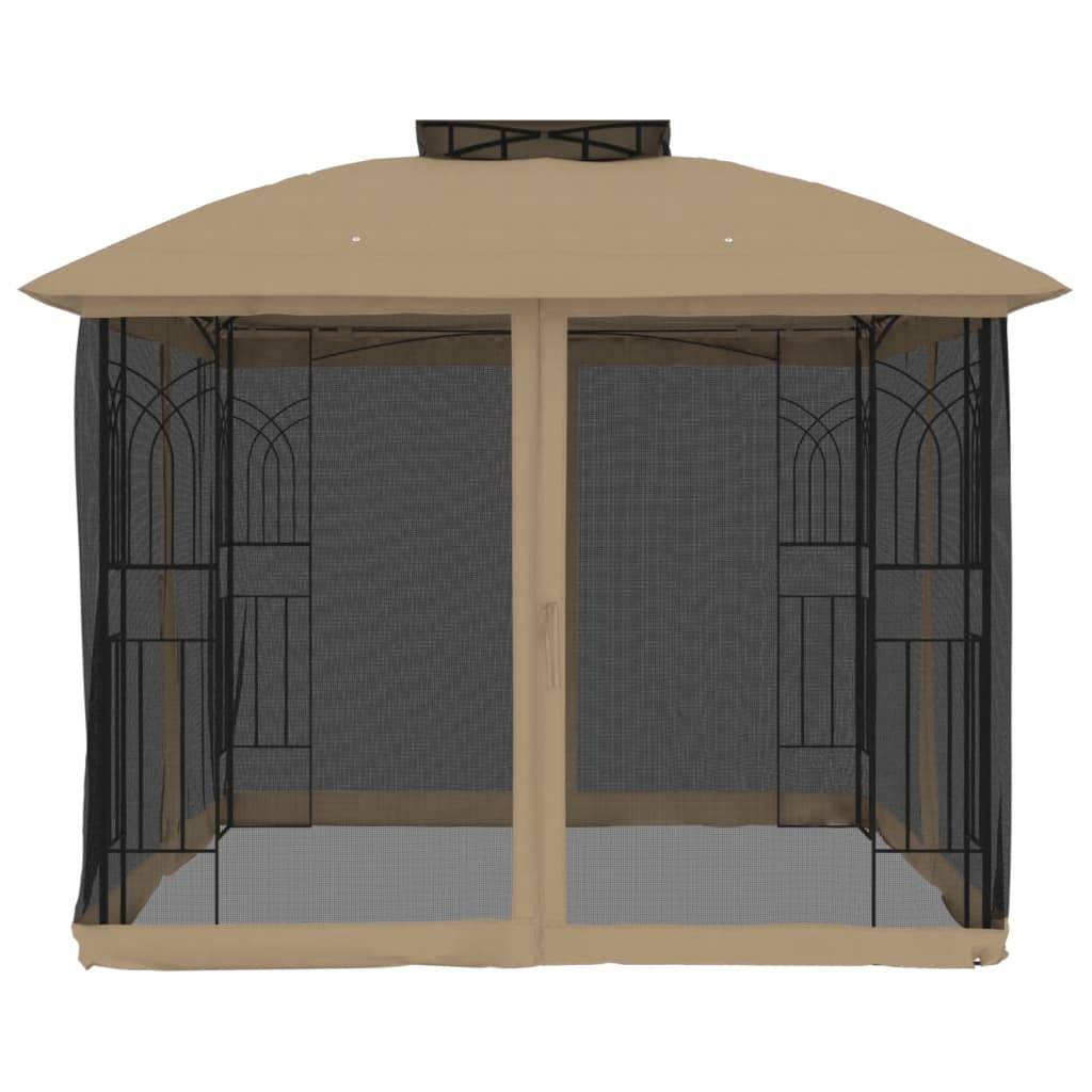 Prolenta Premium - Pergola acier taupe 2,94 x 2,94 x 2,7 m - Prolenta premium p3217.9 - Image 4