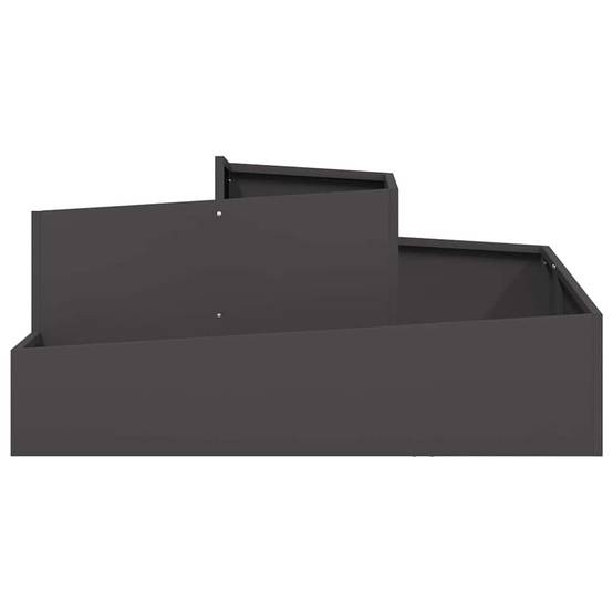 ComfortXL - Très grand cache-pot carré acier Noir 100x100 cm – ComfortXL Outdoor Living - Image 5