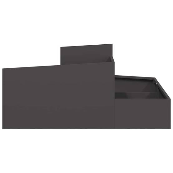 ComfortXL - Très grand cache-pot carré acier Noir 100x100 cm – ComfortXL Outdoor Living - Image 6