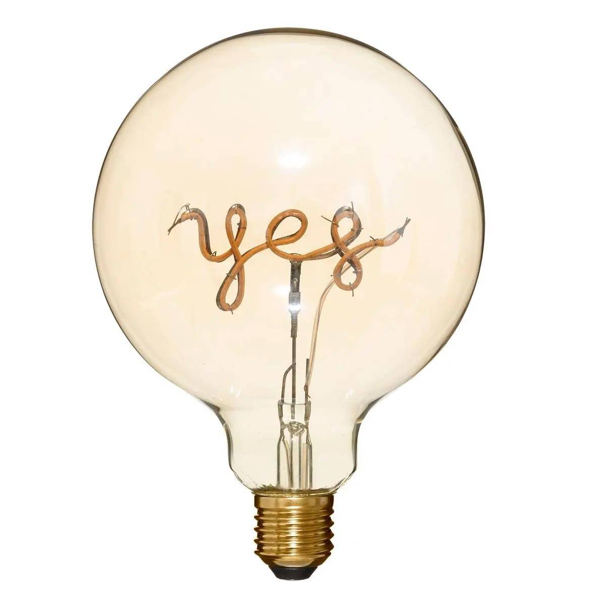 Atmosphera - Ampoule Décorative à Filament "Yes" 17cm Ambre - Image 1