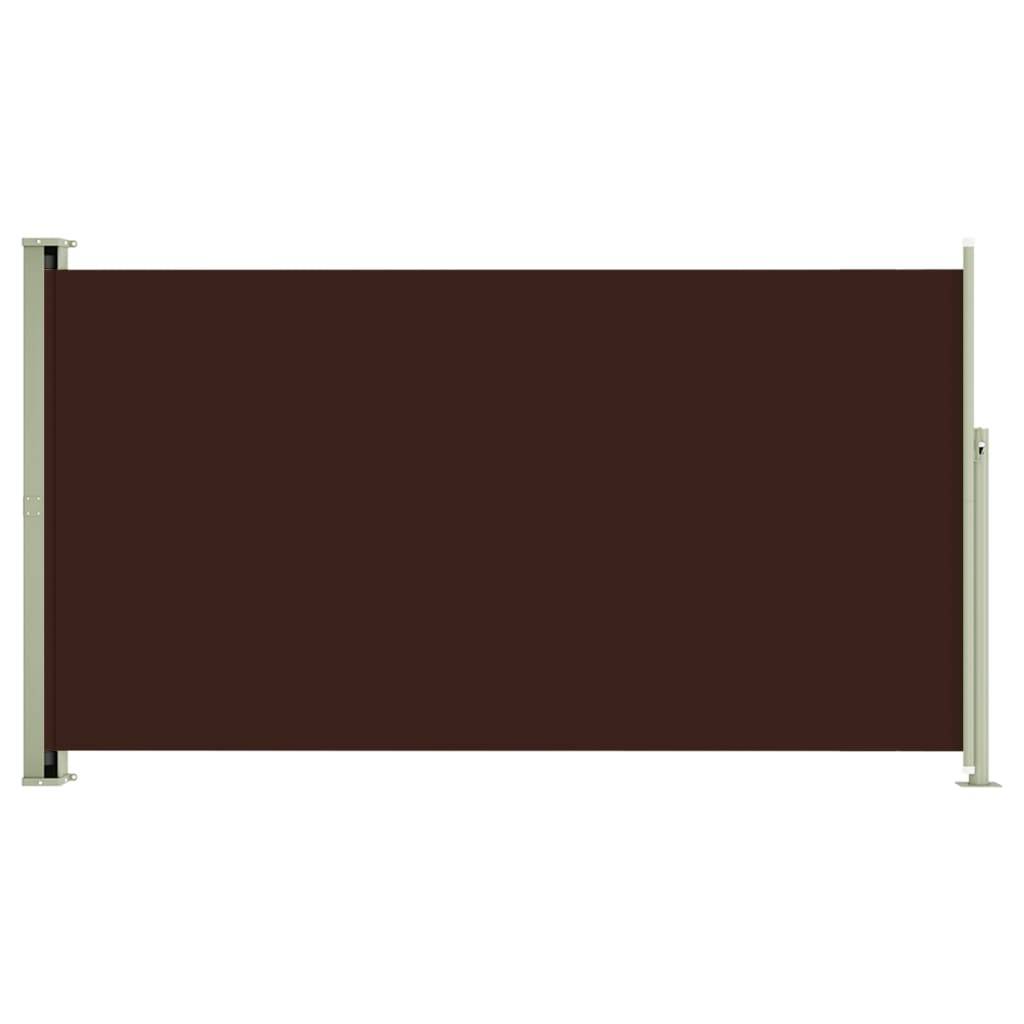 Helloshop26 - Auvent paravent store brise-vue latéral rétractable de patio jardin terrasse balcon protection visuelle écran 170 x 300 cm marron - Image 1
