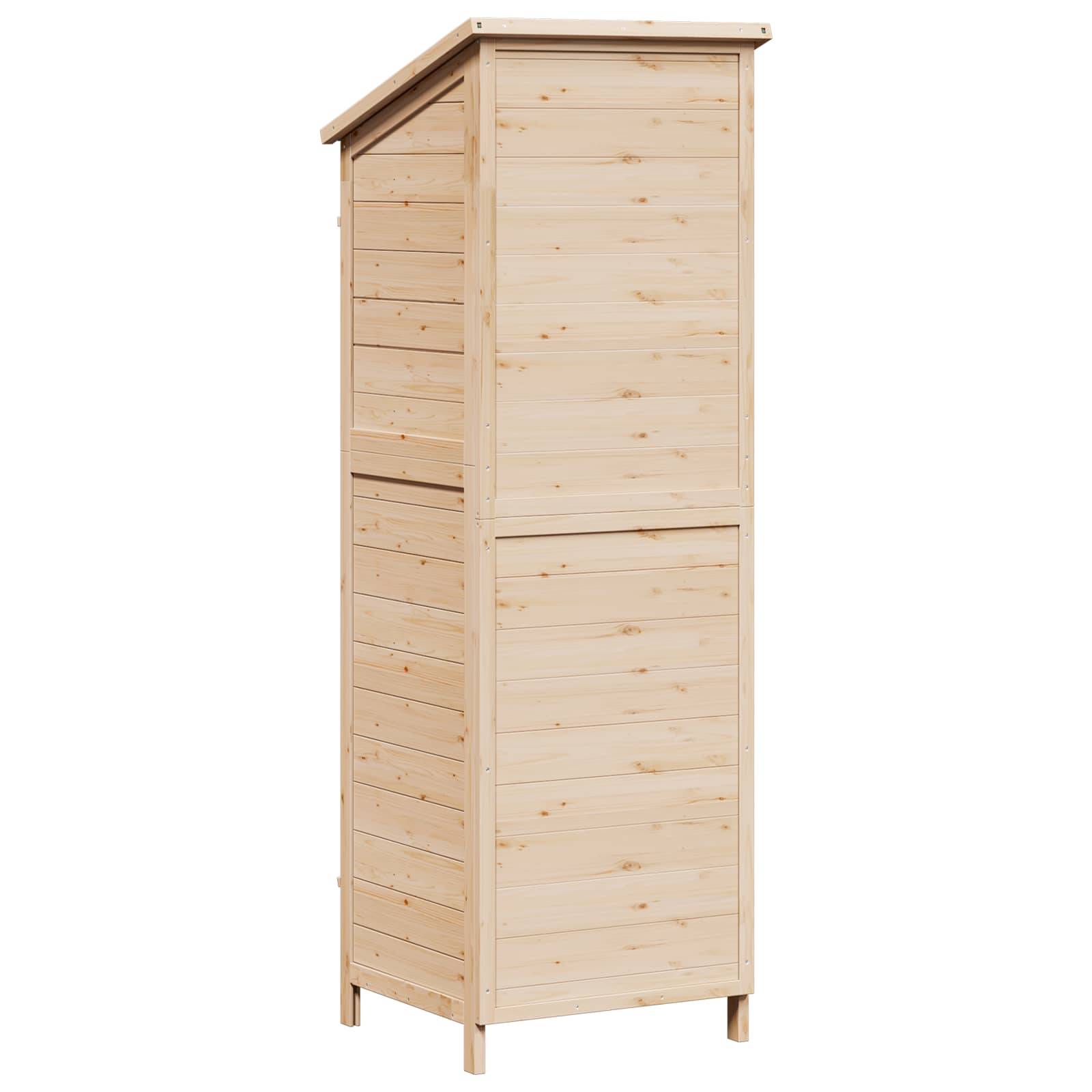 PANGIVO - Abri de jardin bois de sapin naturel 59 x 56 x 176 cm - PANGIVO - Image 7