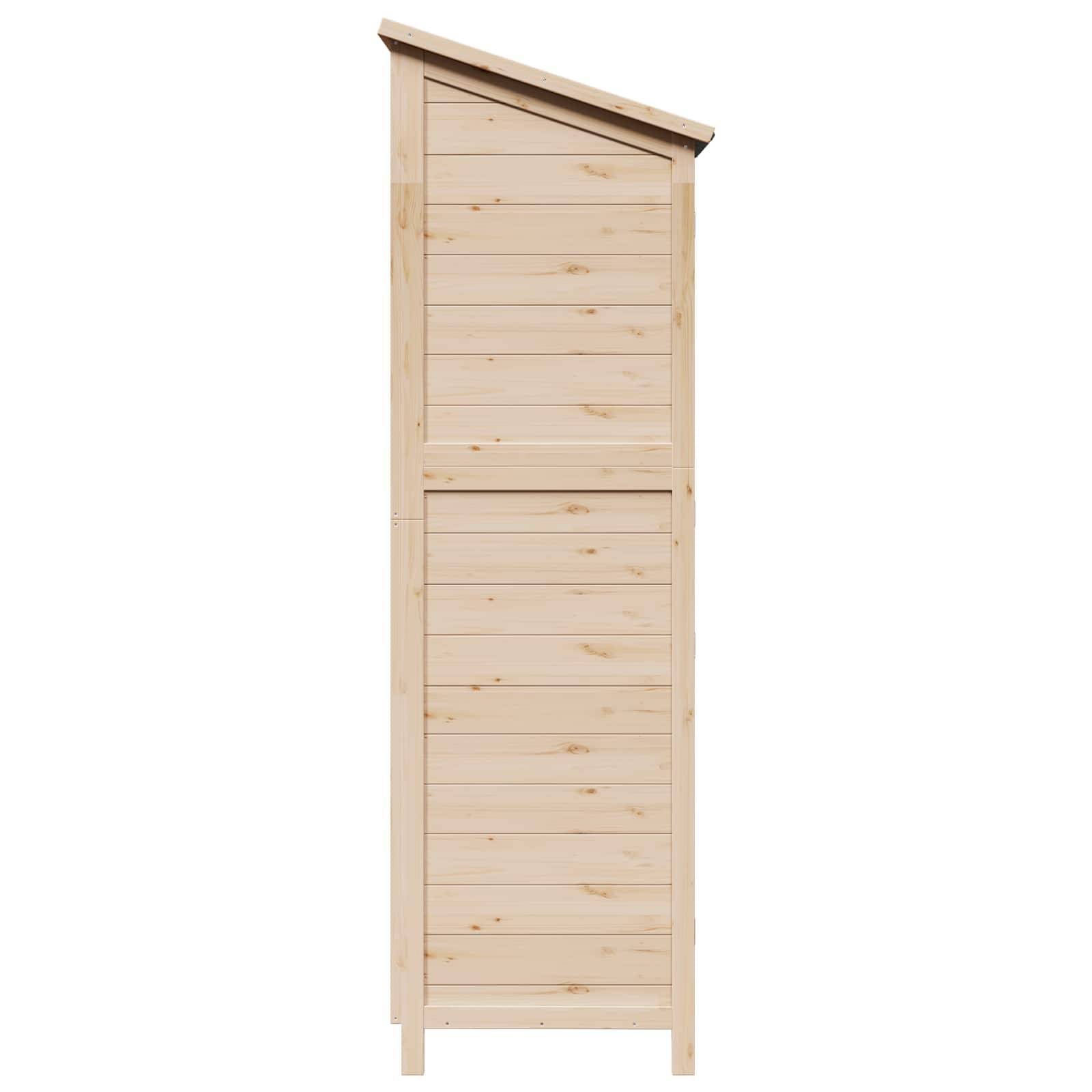 PANGIVO - Abri de jardin bois de sapin naturel 59 x 56 x 176 cm - PANGIVO - Image 6