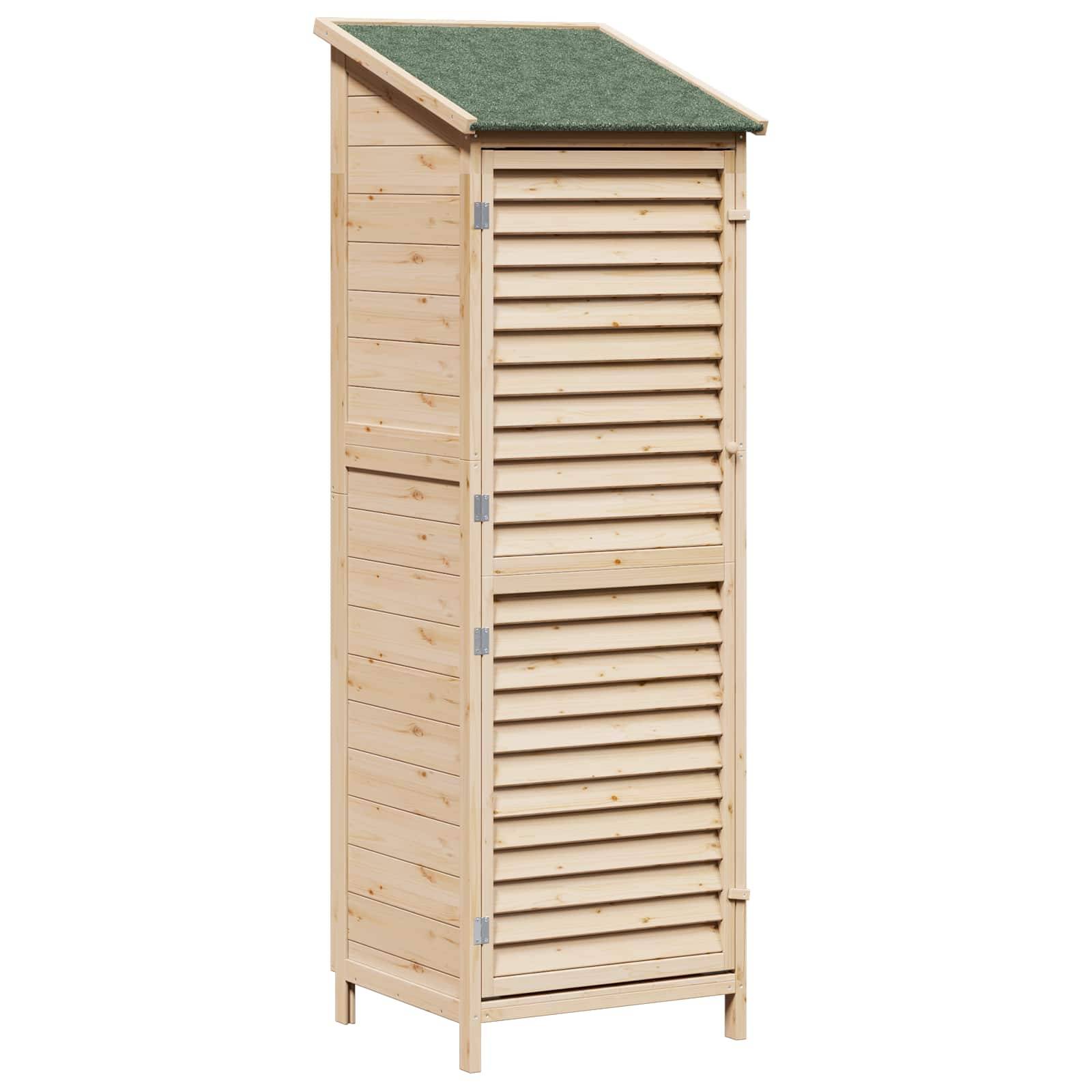 PANGIVO - Abri de jardin bois de sapin naturel 59 x 56 x 176 cm - PANGIVO - Image 2