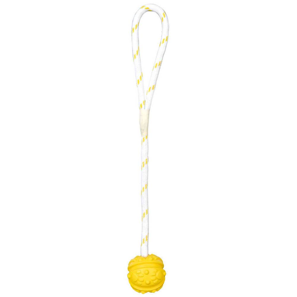 animallparadise - Jeu aquatique Balle sur corde, Dimensions: ø 4,5/35 cm, couleur aléatoire, pour votre chien. - Image 3