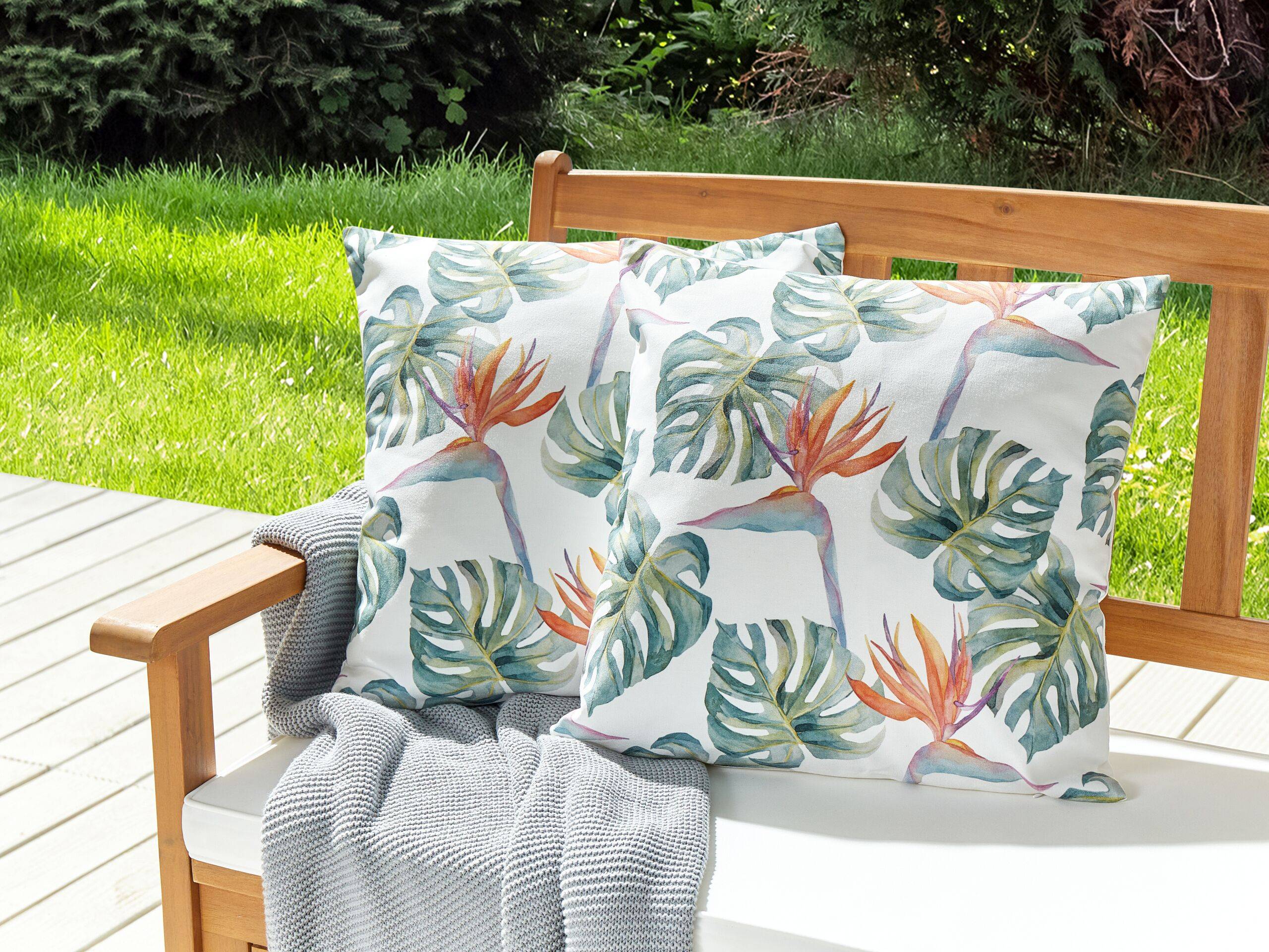 Beliani - Coussin d'extérieur Polyester Multicolore TORRAZZO - Beliani - Image 1