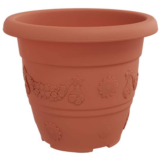 Pots de plantes 24 pcs | Bac à fleurs Rouge brique Ø 26 x 21.5 cm Plastique - Image 6