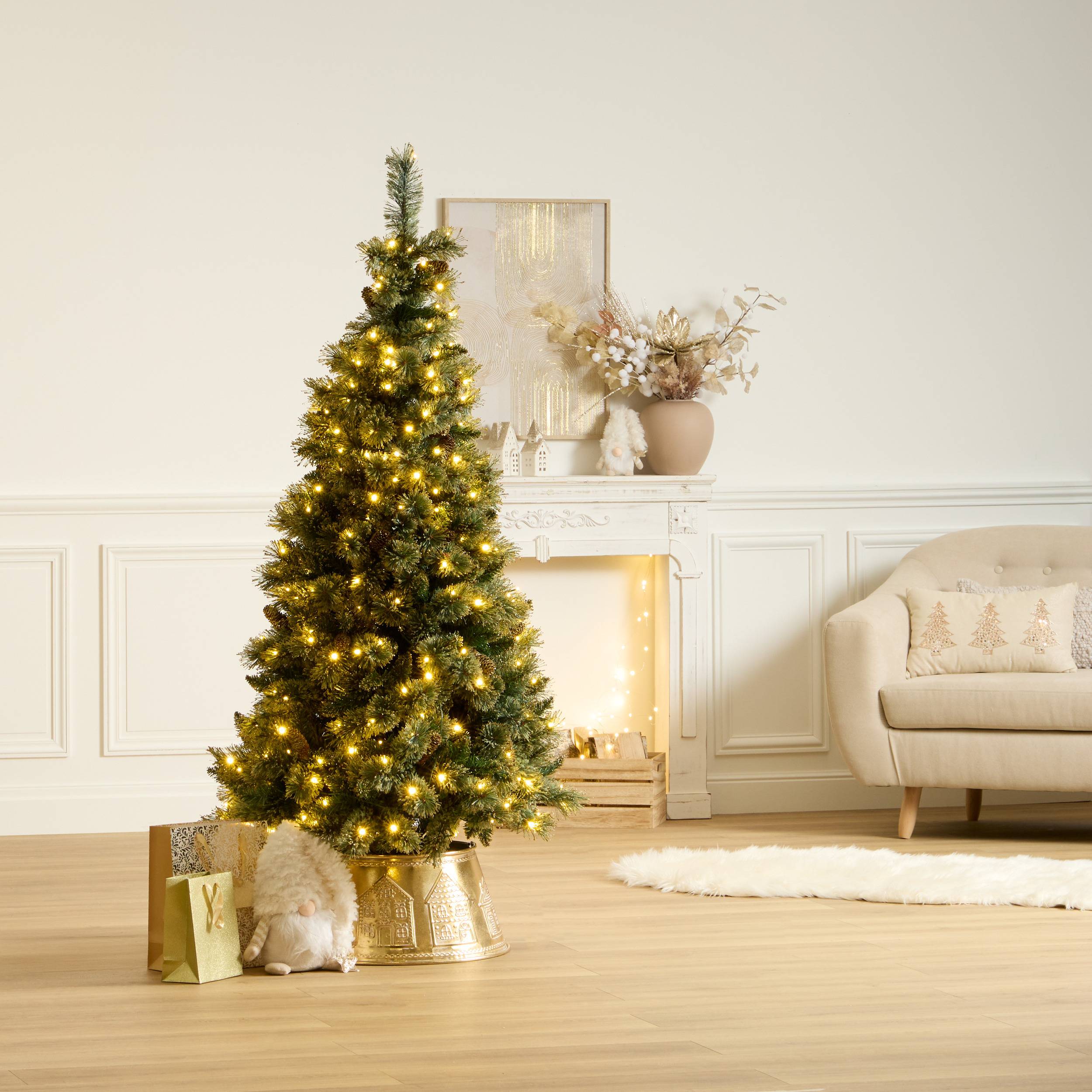 Fééric Lights & Christmas - Sapin de Noël artificiel Glintwood lumineux 180 cm - Feeric Lights & Christmas - Image 1