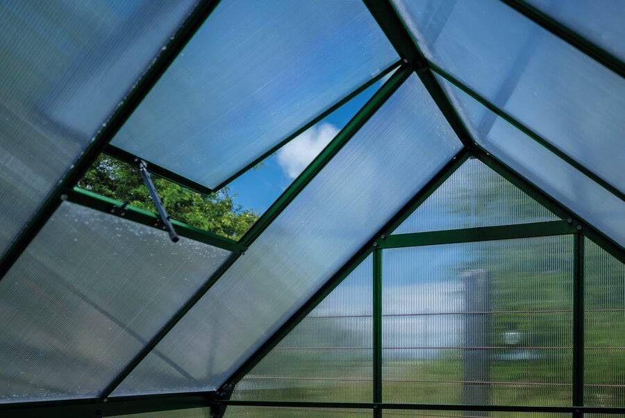 Halls - Serre en polycarbonate 3,7 m² ICON 6, vert - Halls - Image 2