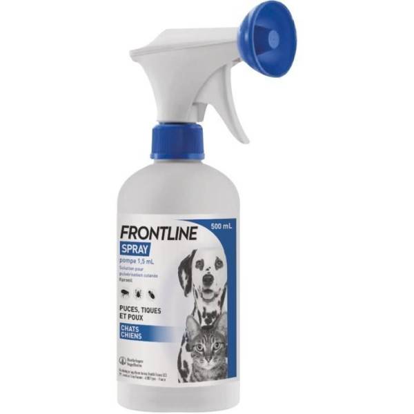 Frontline - FRONTLINE Spray 250 ml - Puces, tiques, poux - Chien et chat - Image 1