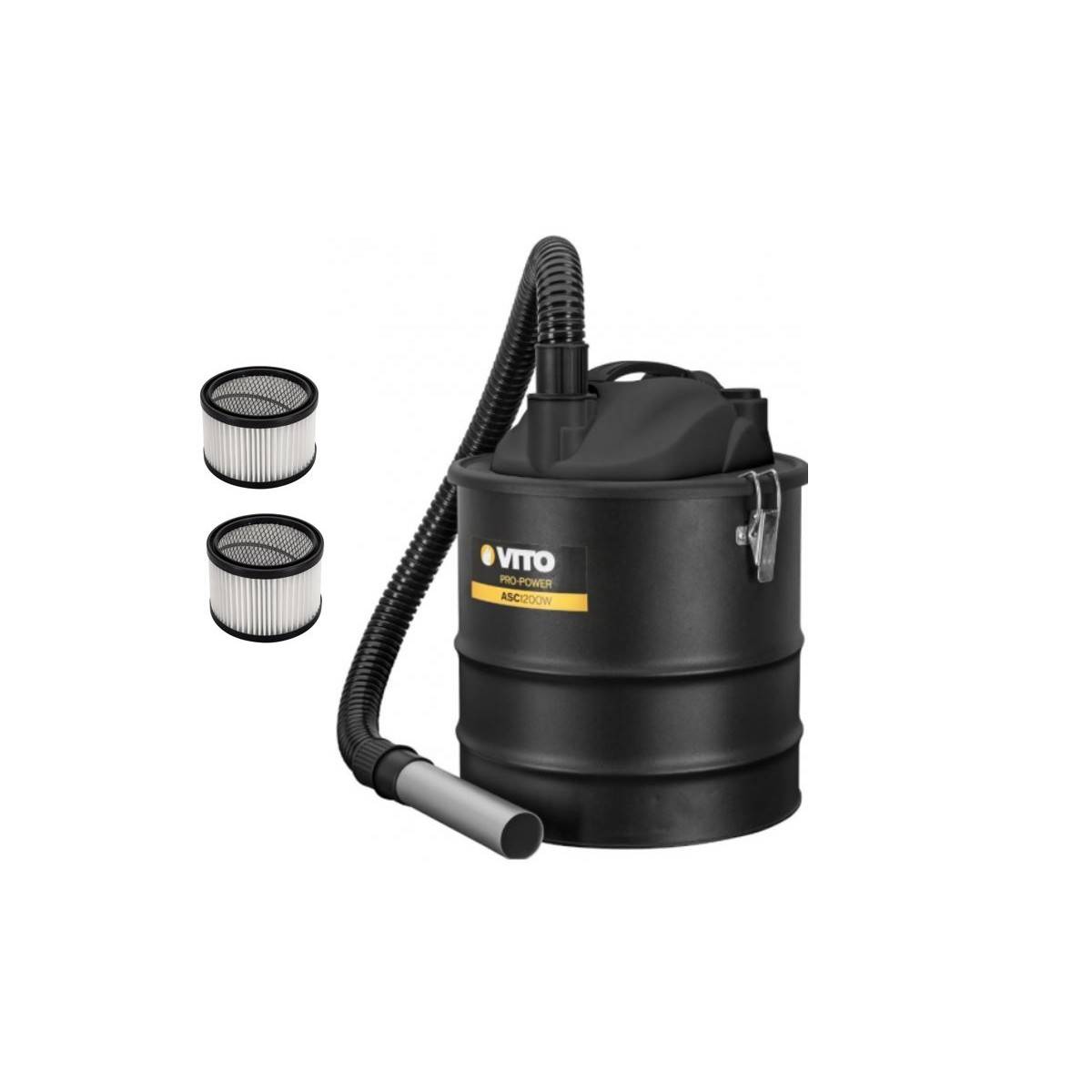Vito - Aspirateur de cendres 1200W Cuve 18L + 2 Filtres HEPA VITO - Image 1