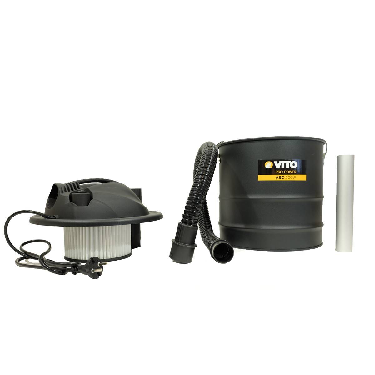 Vito - Aspirateur de cendres 1200W Cuve 18L + 2 Filtres HEPA VITO - Image 2