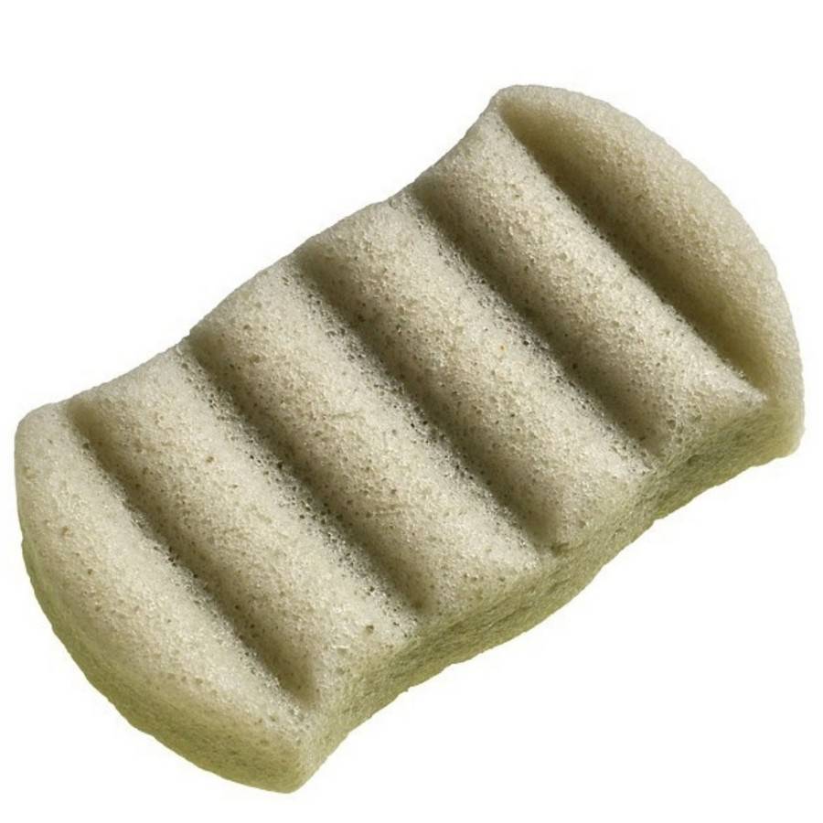 Sun&Sia - Éponge Konjac XL à l'Argile Verte 100% Naturelle – Nettoie en Profondeur et en Douceur, Soin Naturel, Tous Types de Peau - Image 2