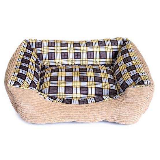 Panier pour Chien et Chat BEIGE Coussin Anti Stress Chiot Lit Confortable Lavable KZ GARDEN - Image 2