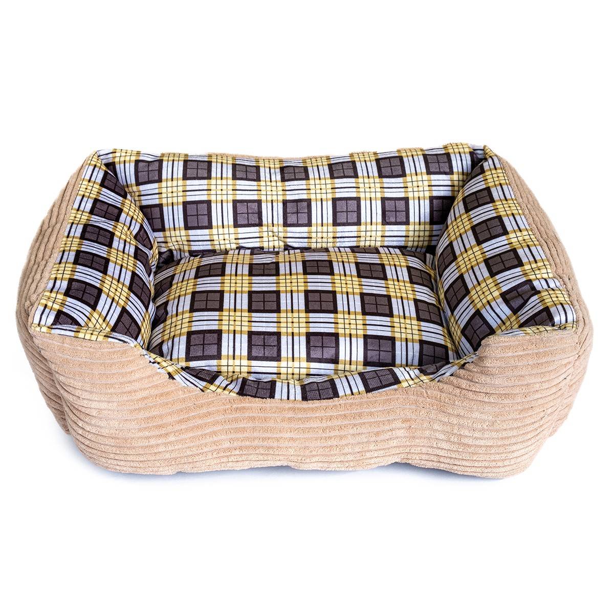 Panier pour Chien et Chat BEIGE Coussin Anti Stress Chiot Lit Confortable Lavable KZ GARDEN - Image 2