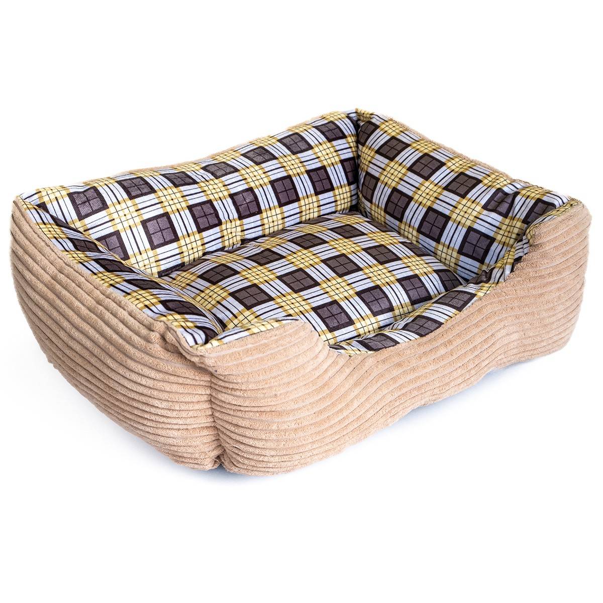 Panier pour Chien et Chat BEIGE Coussin Anti Stress Chiot Lit Confortable Lavable KZ GARDEN - Image 3