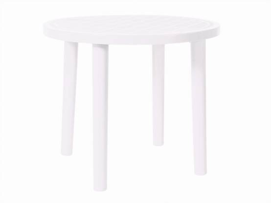Table ronde extérieur Ø86 blanc OLOT garbar - Image 1