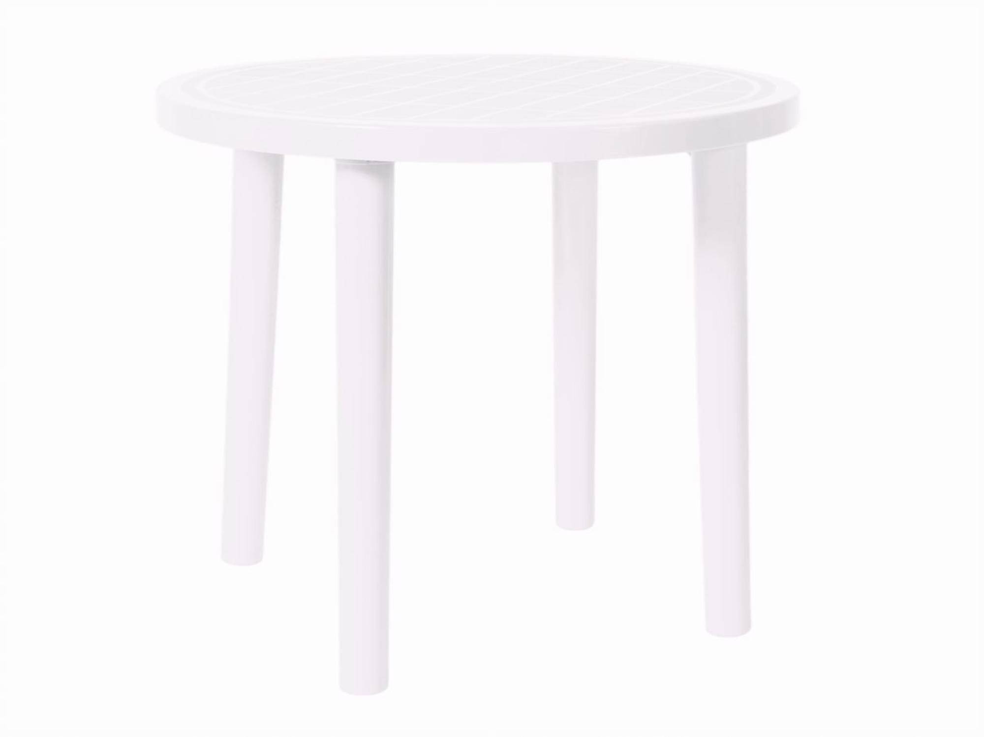 Table ronde extérieur Ø86 blanc OLOT garbar - Image 1