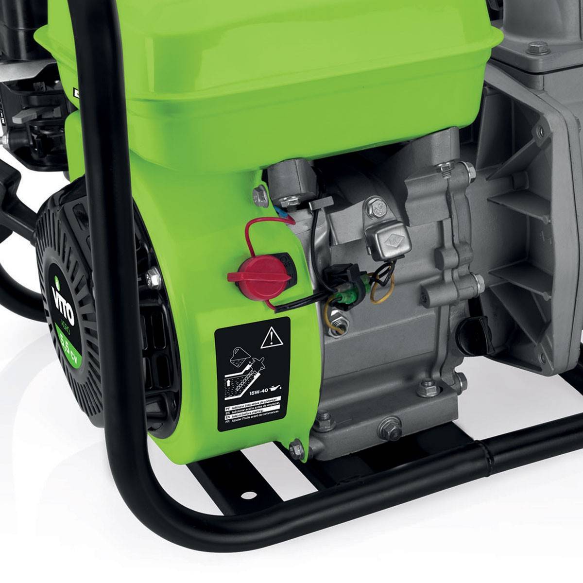 Pompe à eau thermique 5.5 CV 163 cm³ Motopompe Autonomie 3h Débit 30m³/h Raccord 50 mm VITO - Image 5