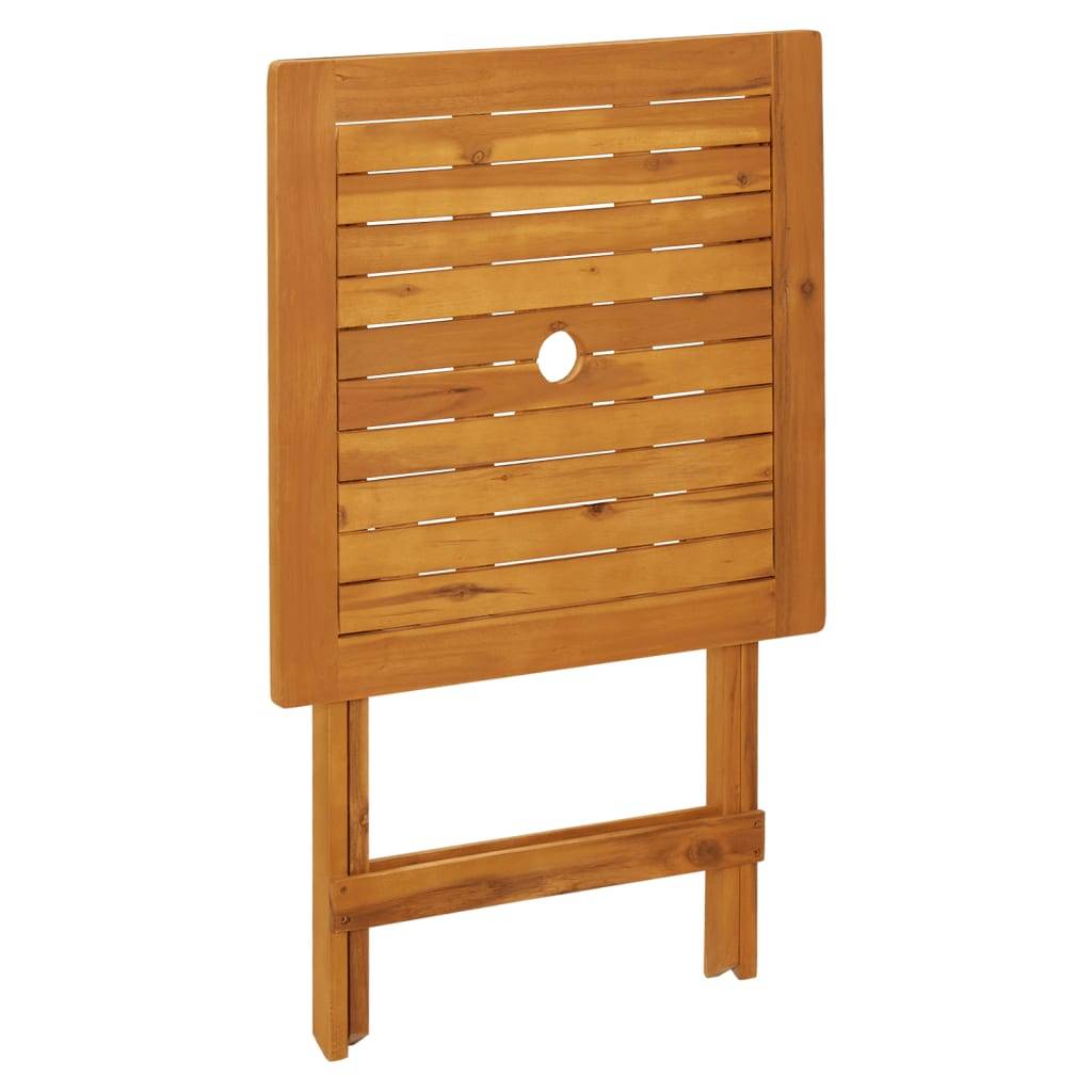 Maison Chic - Ensemble de bistro 3 pcs | Mobilier d'extérieur bleu et blanc tissu et bois massif Maison Chic - Image 8
