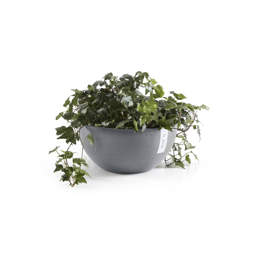 Ecopots - Pot Rond Brussels 30 Bleu Gris - Ø 30 x H. 14 cm - 6,5 L ECOPOTS - Image 3