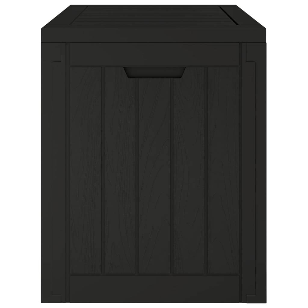 Boîte de stockage de jardin noir 55,5 x 43 x 53 cm polypropylène - Image 4