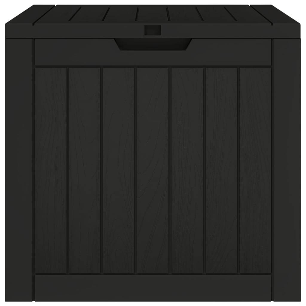 Boîte de stockage de jardin noir 55,5 x 43 x 53 cm polypropylène - Image 3