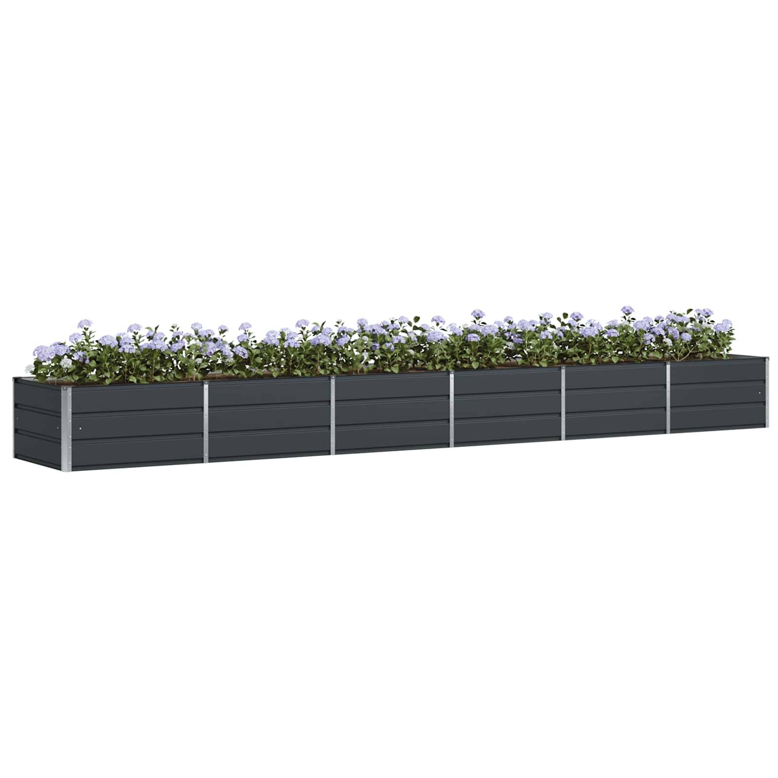Jardinière Acier 480x80x45 cm la Plus Grande pour Projet Paysager Anthracite - ComfortXL Outdoor Living - Image 3