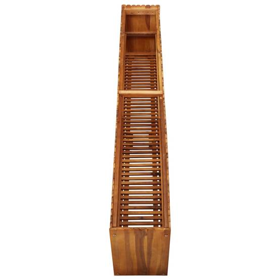 Carré potager surélevé bois d'acacia pour jardin et terrasse 200x30x50 cm – ComfortXL Outdoor Living - Image 4
