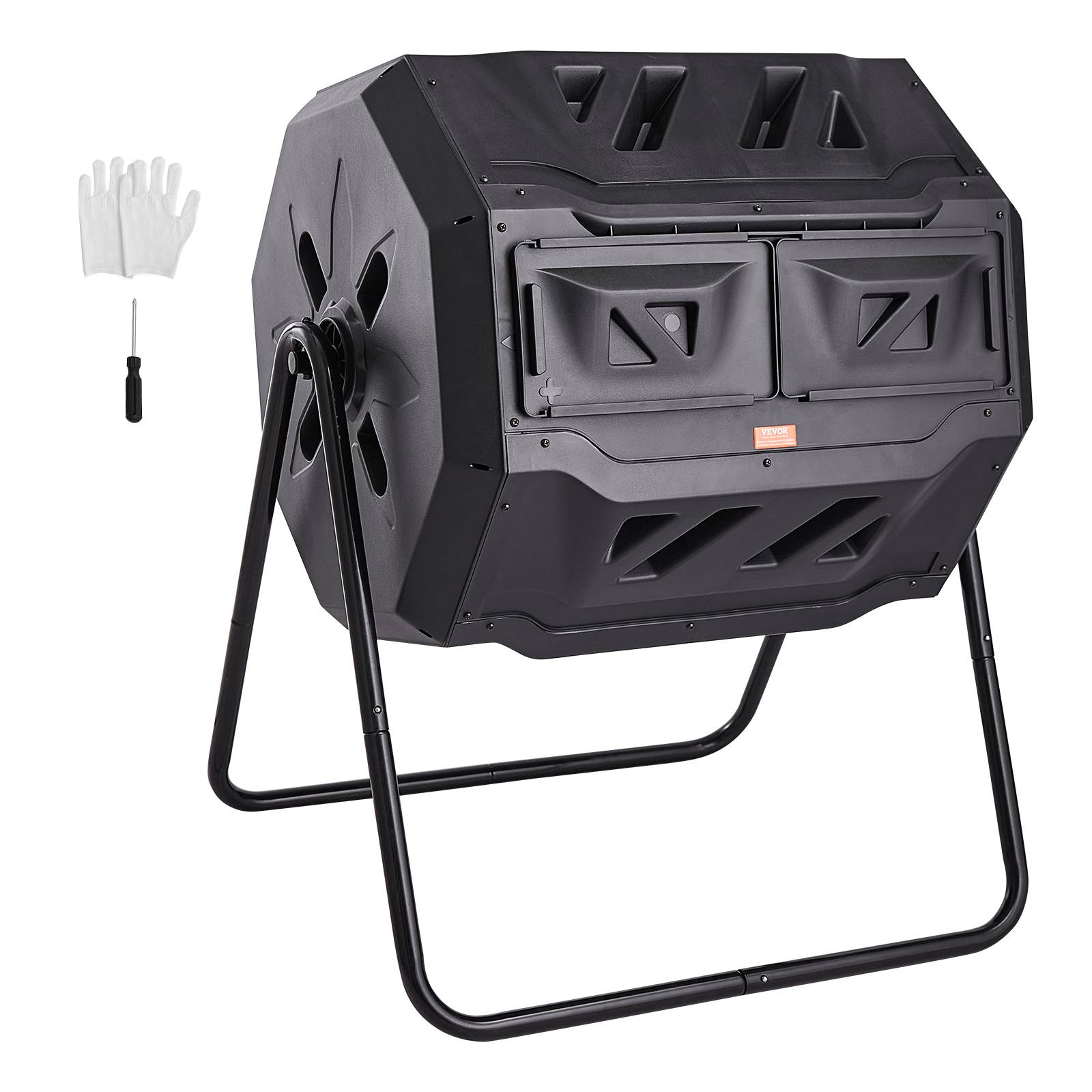 Vevor - VEVOR Composteur jardin rotatif 162,7 L, double chambre. Sans BPA, pour déchets organiques. - Image 1