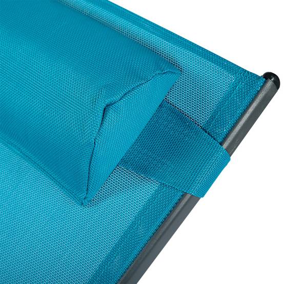 Concept Usine - Lot de 2 transats ajustables gris et bleu CALI - Image 6
