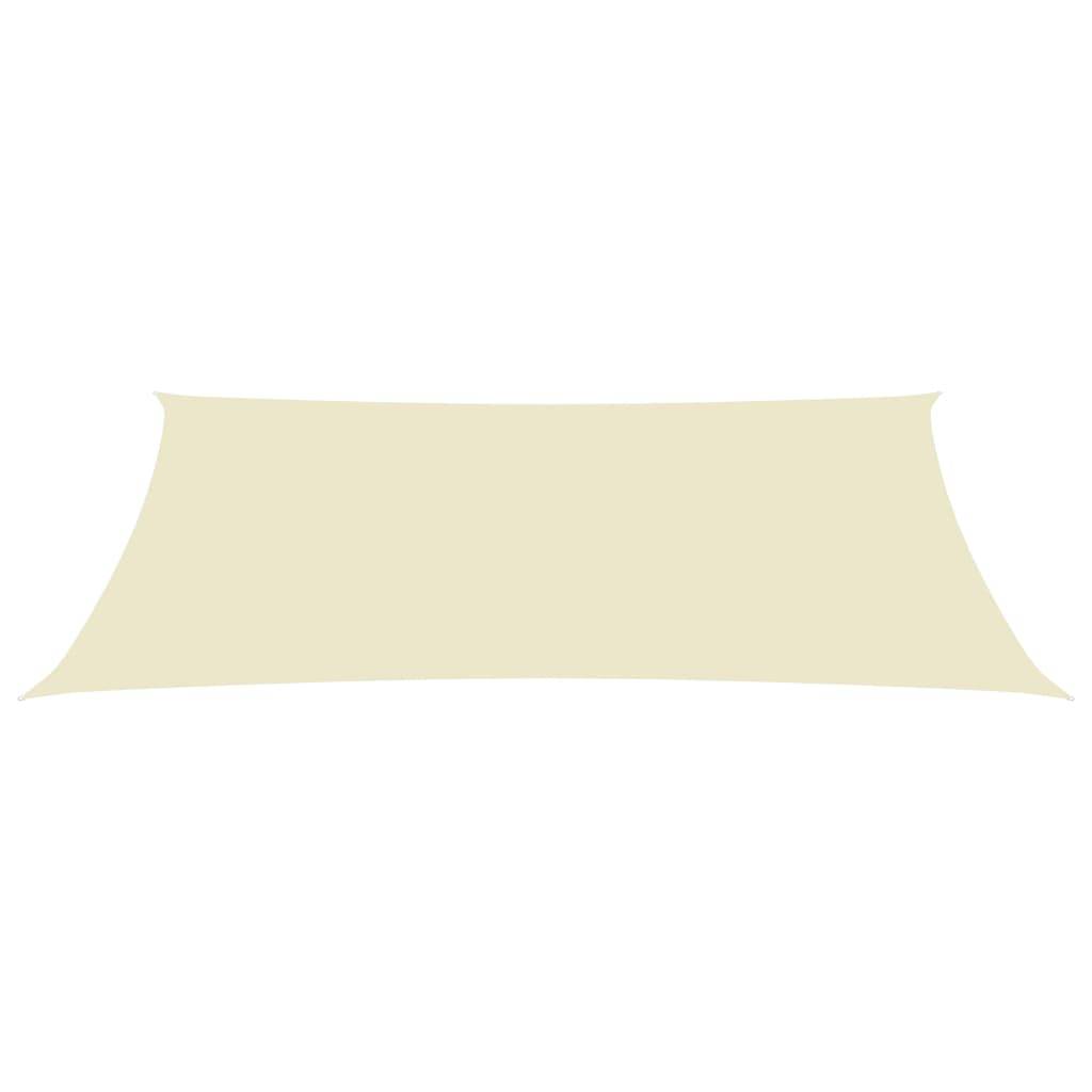 Helloshop26 - Voile toile d'ombrage parasol tissu oxford rectangulaire 2 x 5 m crème - Image 2