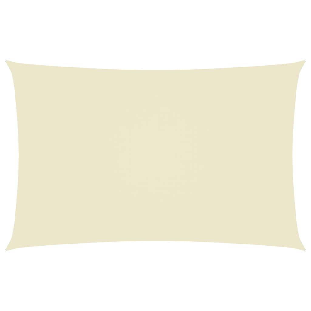 Helloshop26 - Voile toile d'ombrage parasol tissu oxford rectangulaire 2 x 5 m crème - Image 1