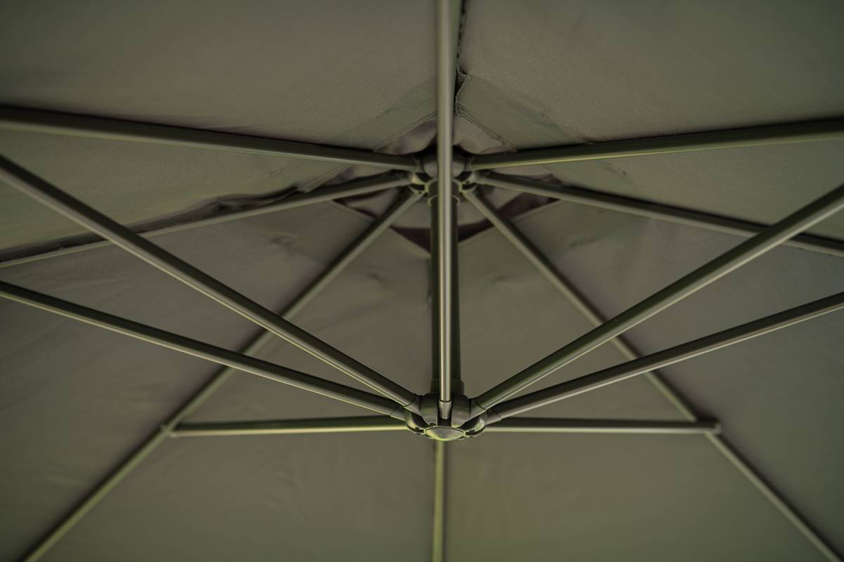 Garden Impressions - Parasol Corfu - 250 x 250 - gris foncé - Garden Impressions - Image 7