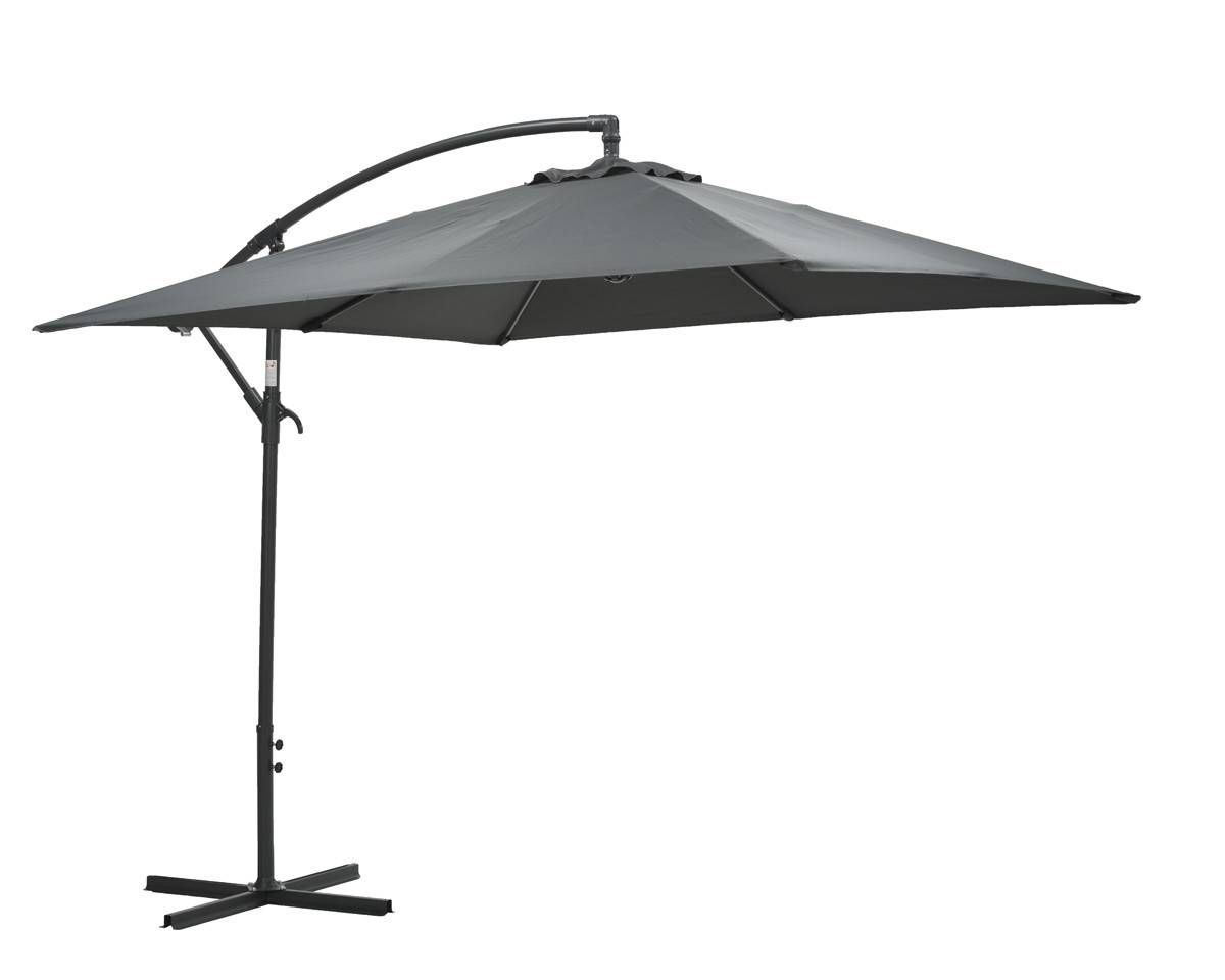 Garden Impressions - Parasol Corfu - 250 x 250 - gris foncé - Garden Impressions - Image 1