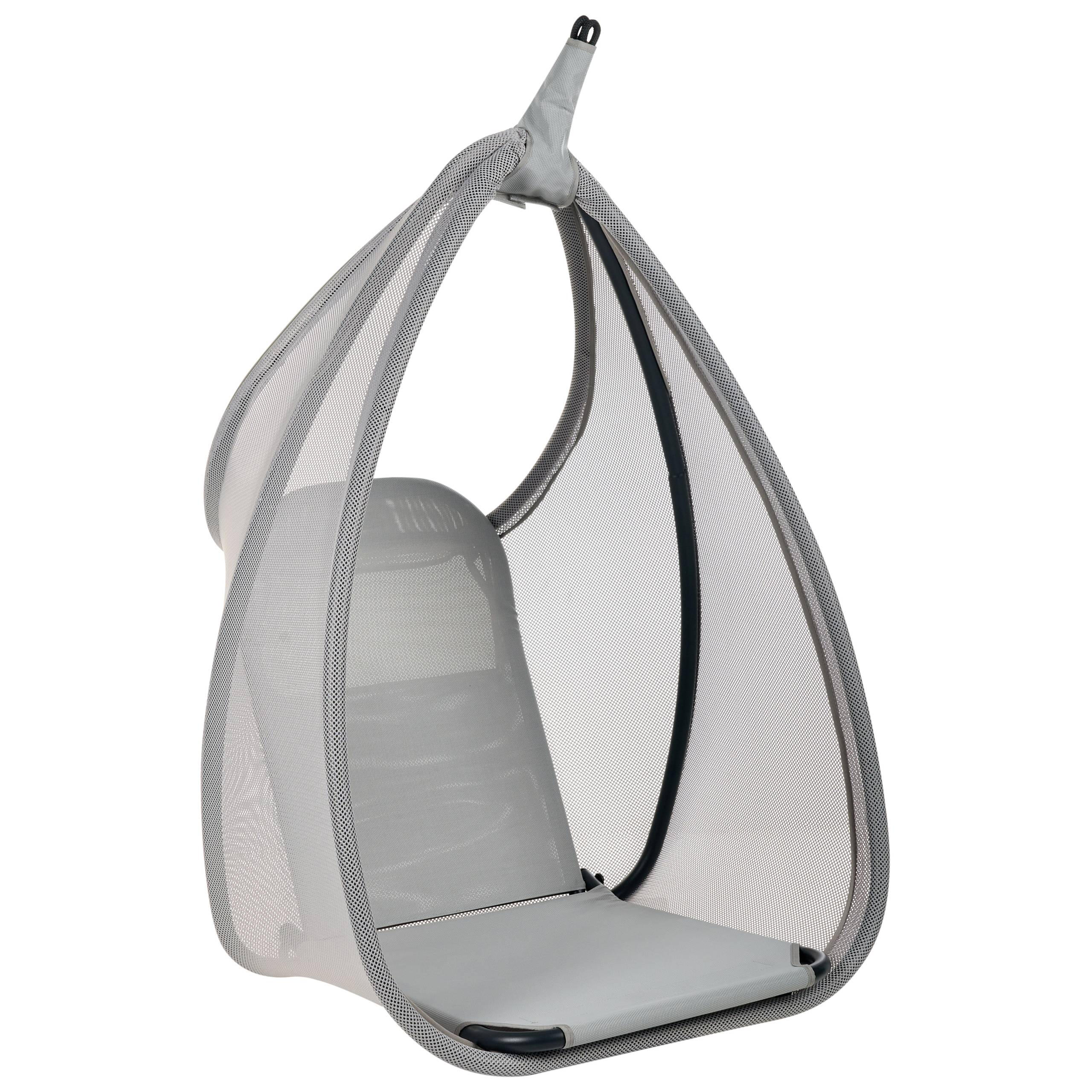 Beliani - Chaise porte-à-faux Tissu maillé Gris clair AVEGNO - Beliani - Image 9