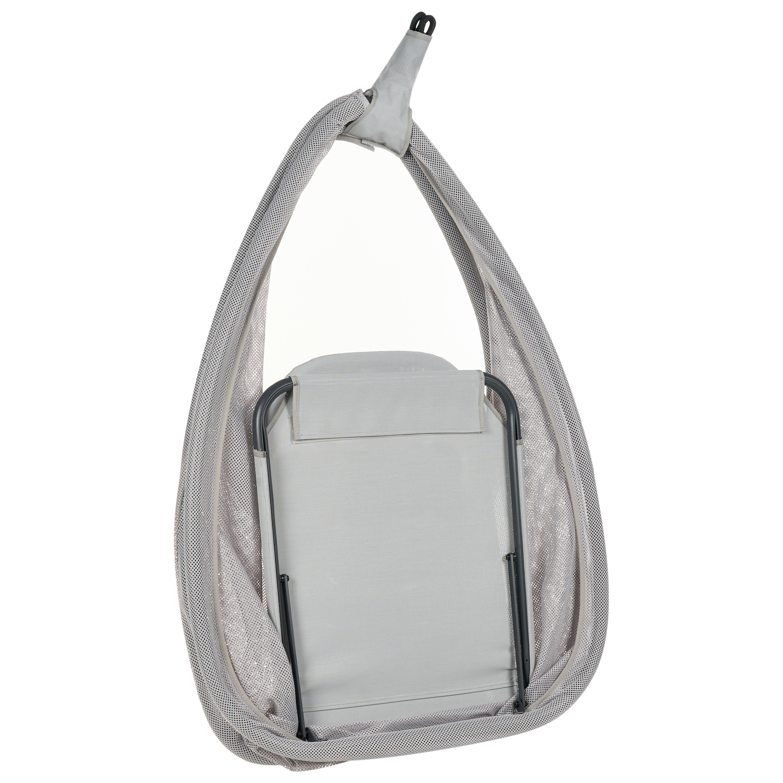 Beliani - Chaise porte-à-faux Tissu maillé Gris clair AVEGNO - Beliani - Image 10