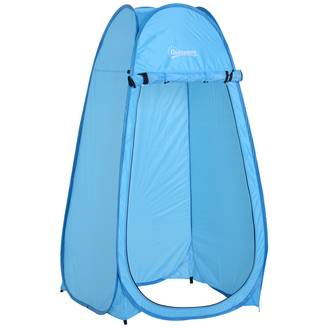Tente de douche polyester bleu 100 x 100 x 185 cm - PANGIVO
